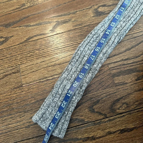 Abercrombie & Fitch Large Turtleneck Sweater Gray and White Marled Large M0467 - Picture 7 of 8